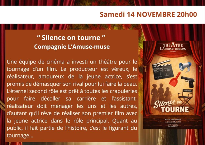 SILENCE, on tourne - 20H - 14/11/2026
