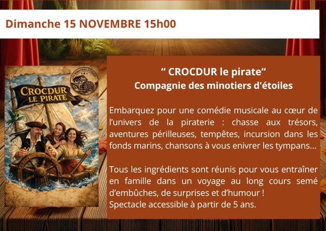 CROCDUR le Pirate - 15H - 15/11/2026